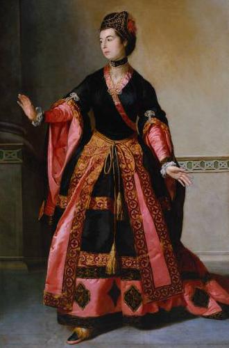 Tilly Kettle Portrait of Mrs Yates as Mandane in The Orphan of China China oil painting art